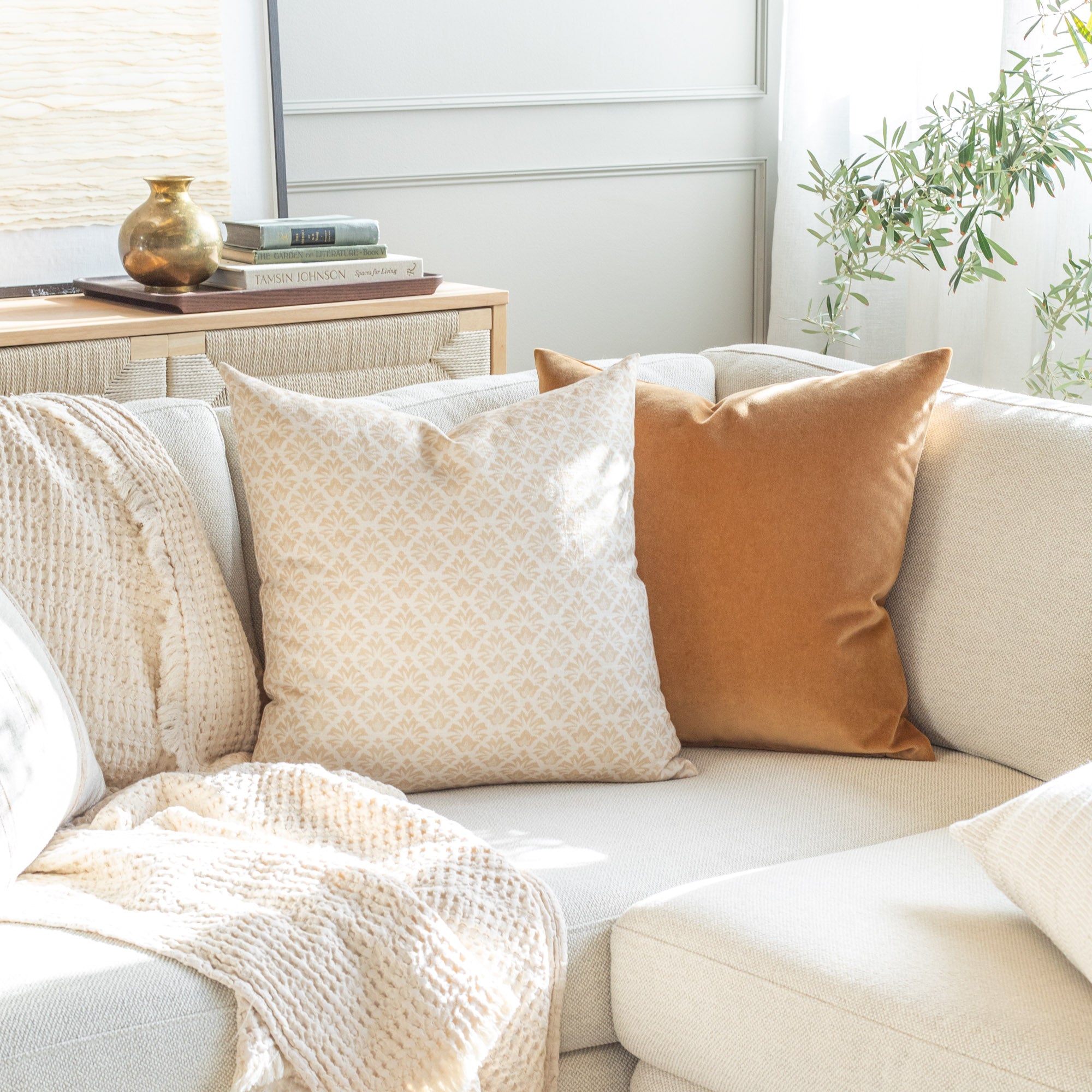 Calli 20x20 Pillow Ochre Tonic Living