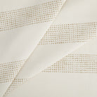 Tonic Living Caper Sunbrella Linen indoor/outdoor upholstery fabric with soft beige and tan banded stripe.
