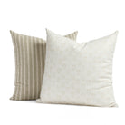 tonic living neutral pillow pairing : Conway Stripe Sage and Carmel Parchment 