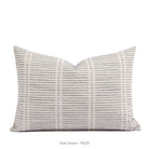 Tonic Living Studio Collection Carson Pillow in Stone Blue, a 14x20 stone blue and greige lumbar pillow.