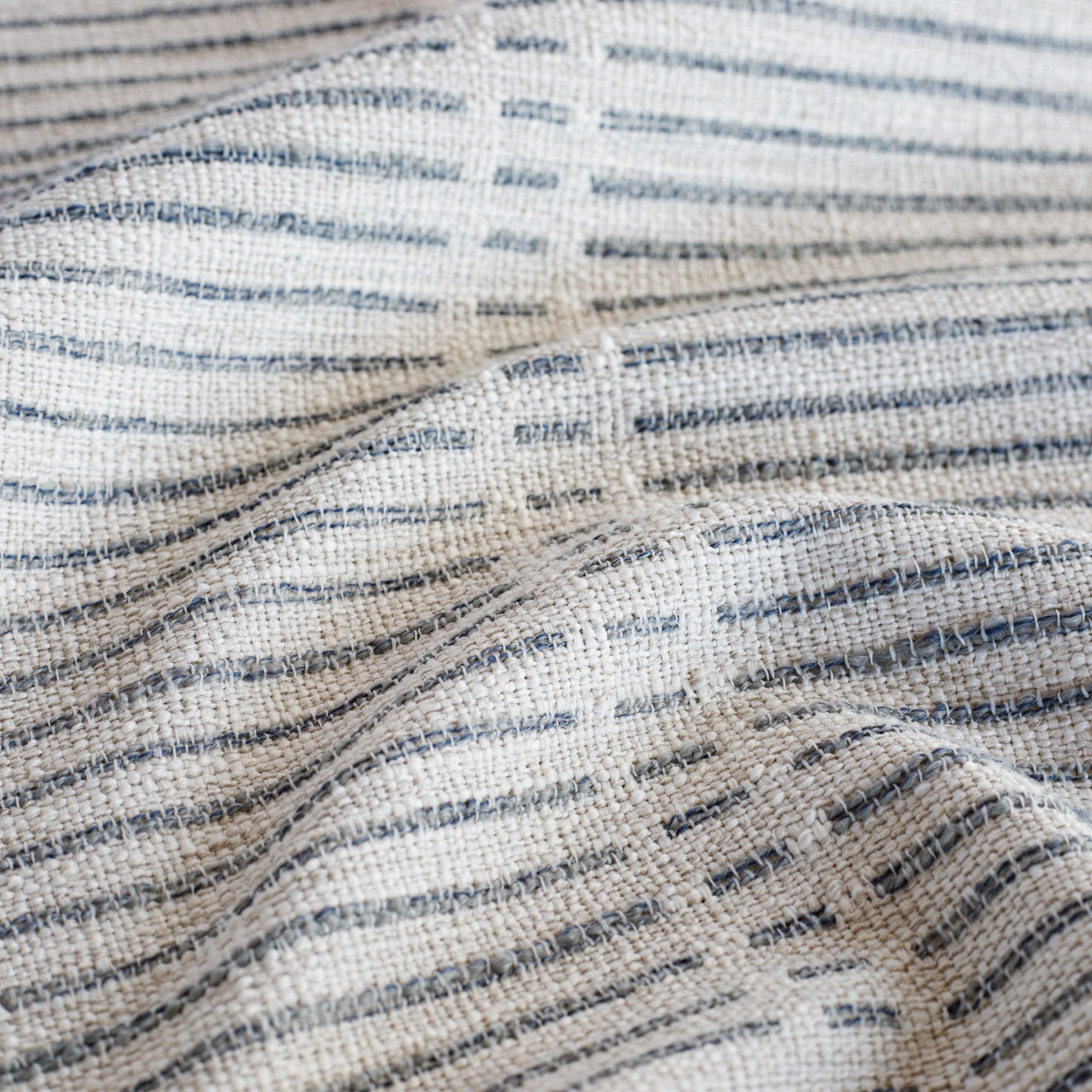 Carson Stripe Fabric, Stone Blue – Tonic Living