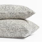 Celeste cream and black polka dot pillows