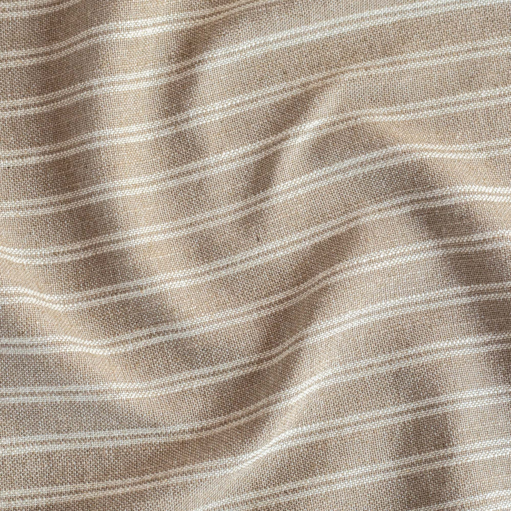 a light brown and cream horizontal stripe multipurpose Tonic Living fabric