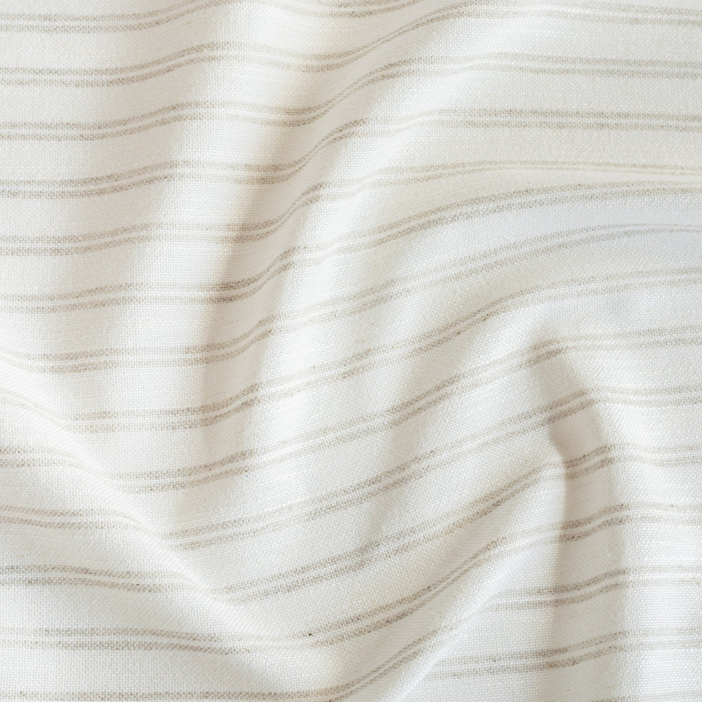 a white and greige stripe Tonic Living fabric