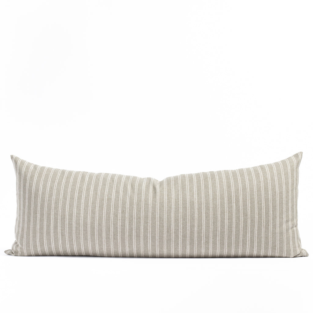 Conway Stripe 16x42 Bolster Pillow, Sage