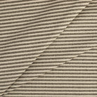 Tonic Living Crosby Stripe Fabric in Truffle, a neutral high-performance striped fabric in classic brown and beige.