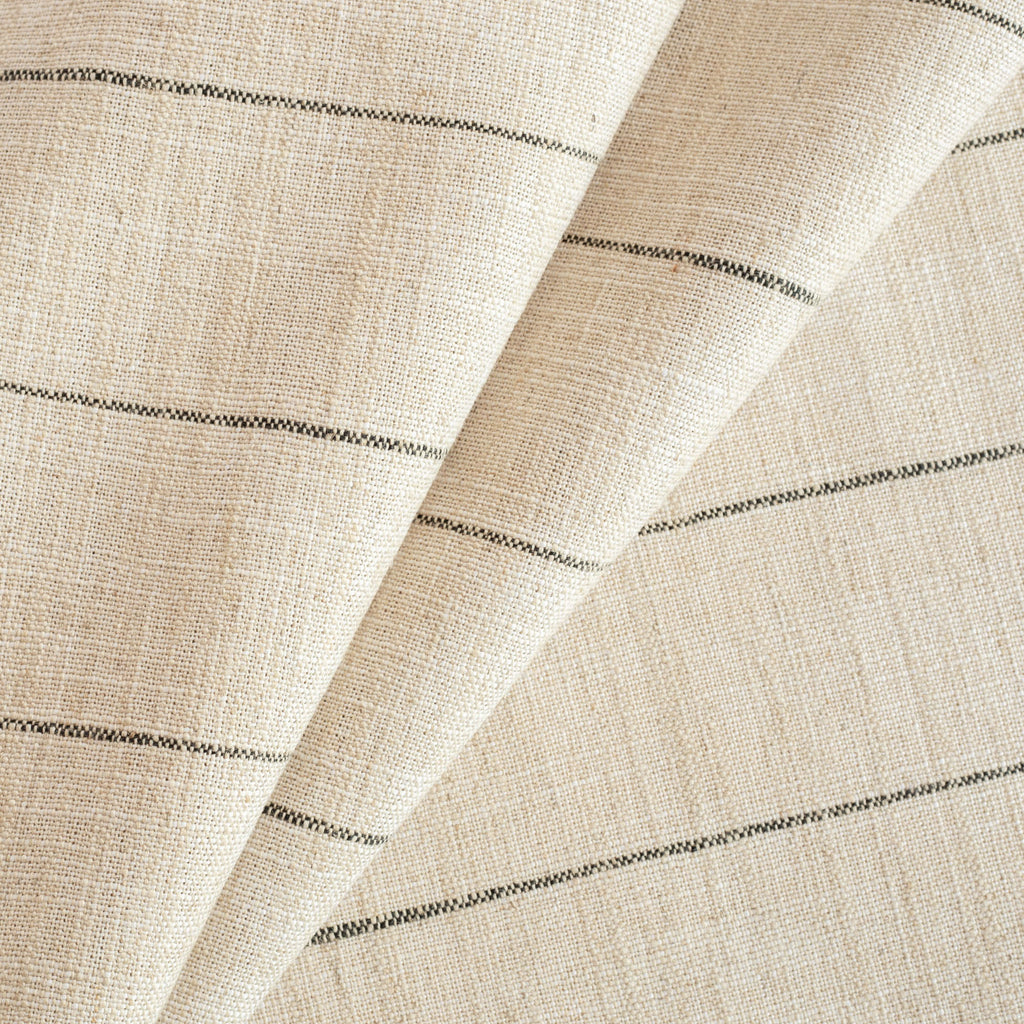Dunrobin Stripe Fabric, Burlap