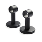 Tonic Living Black café rod enclosed brackets, pair.