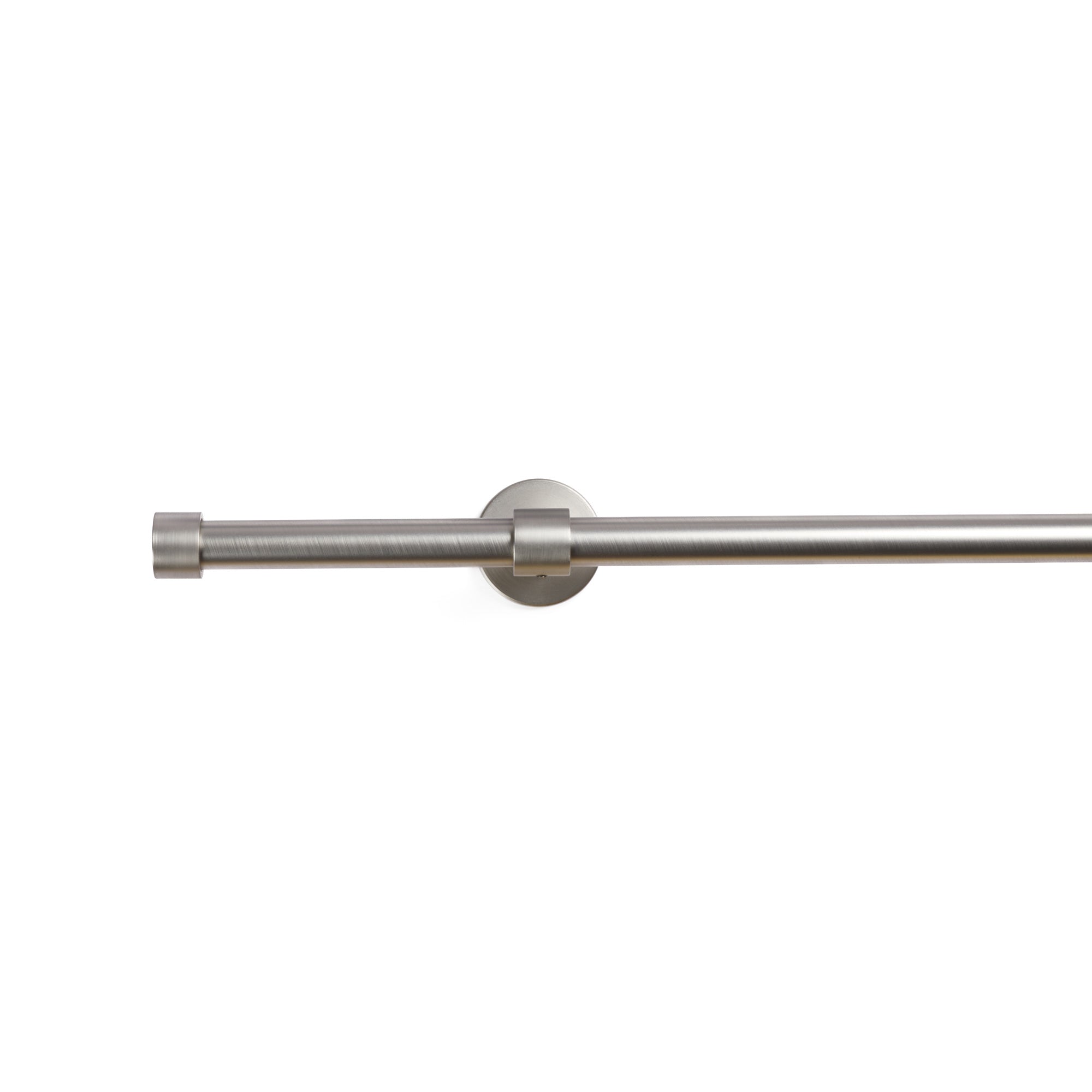 Tonic Living Pewter 4-foot café curtain rod with enclosed bracket.