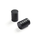 Tonic Living Black café rod finials, pair.