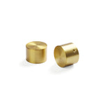Tonic Living Gold café rod end cap finials, pair.