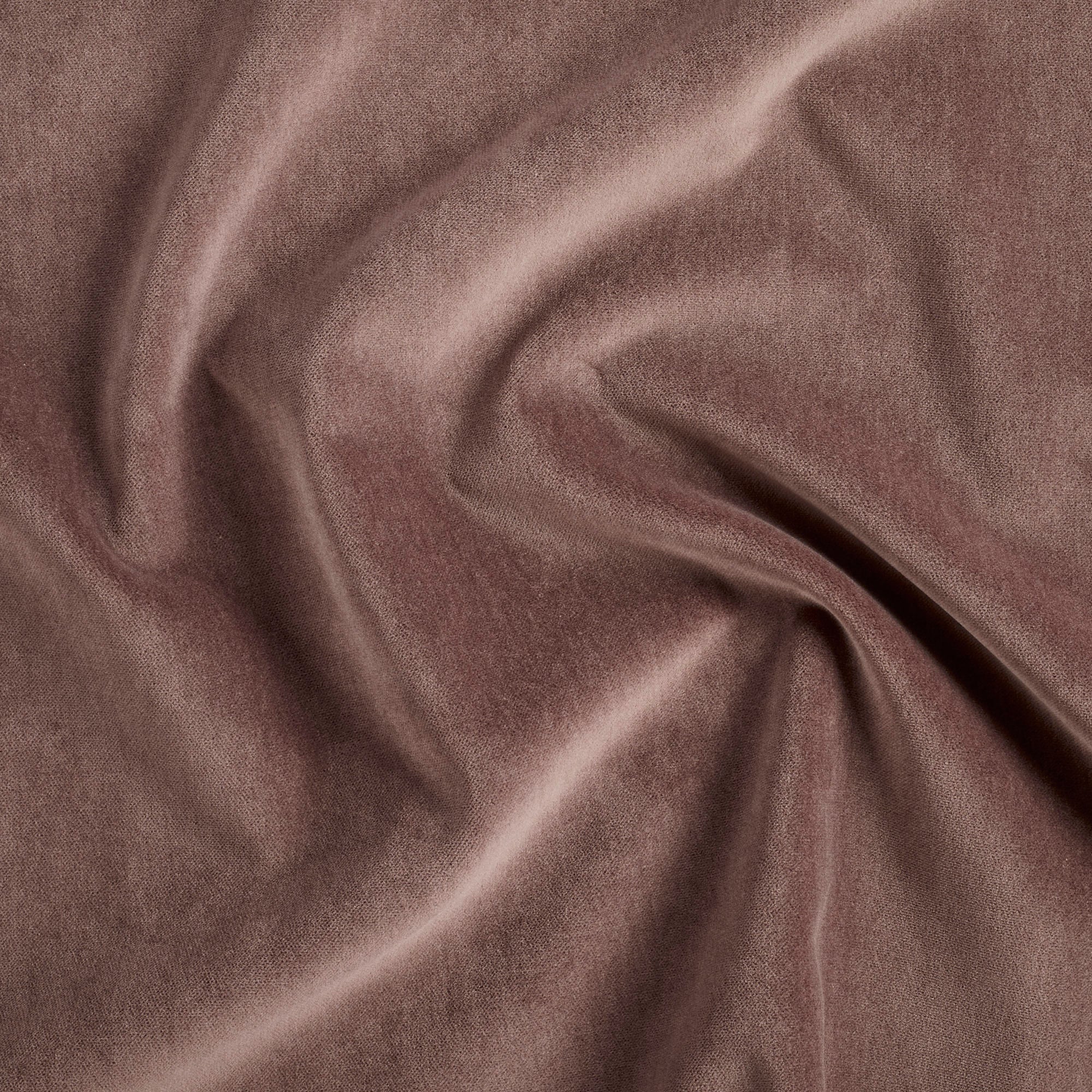 Tonic Living Florence Velvet fabric in Mauve featuring a rich, solid purple velvet finish.
