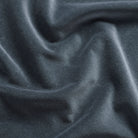 Tonic Living Florence Velvet fabric in Mineral Blue featuring a rich, solid blue-grey tone.