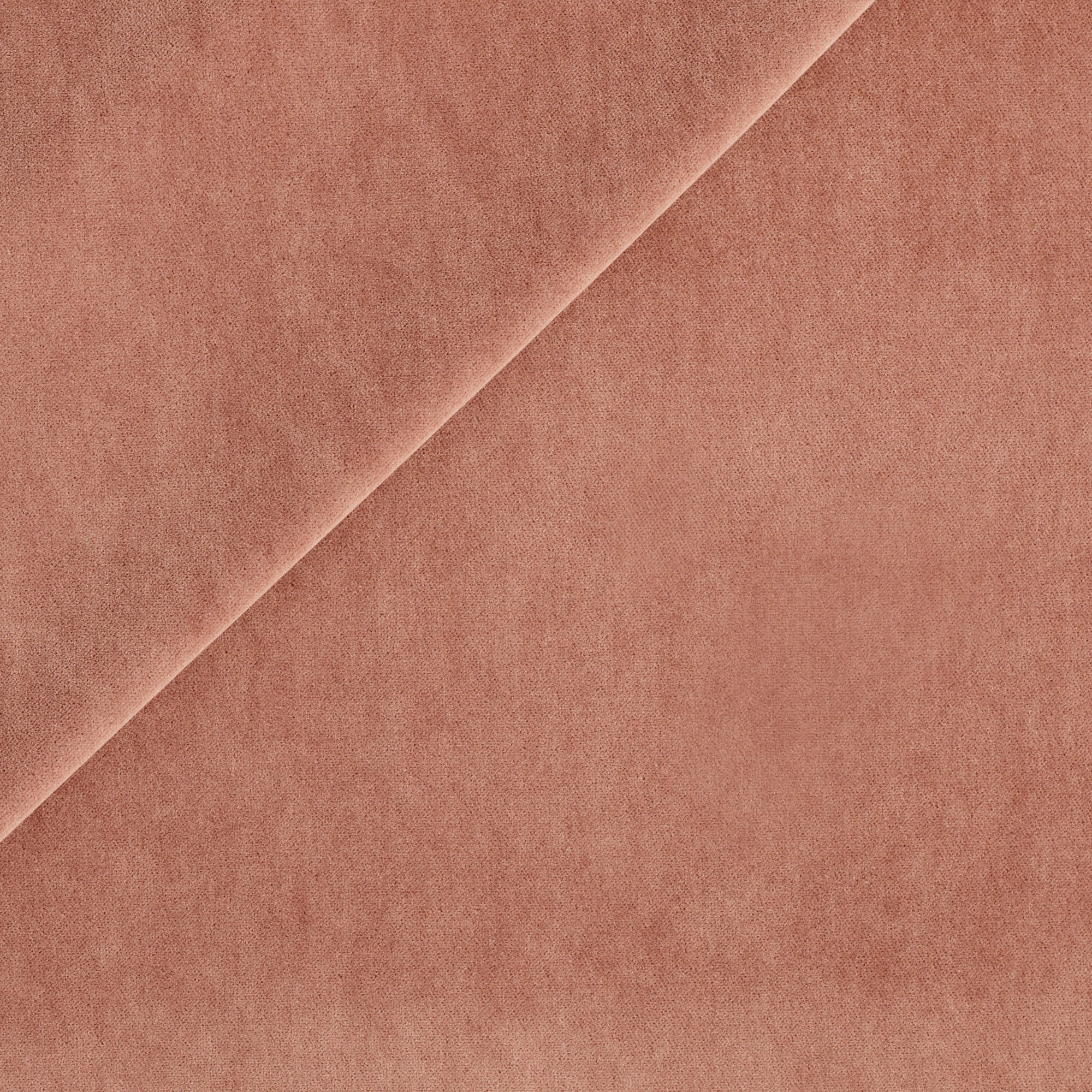 Tonic Living Florence Velvet Rosewood home decor fabric in a muted peachy pink velvet.