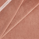 Tonic Living Florence Velvet upholstery fabric in Rosewood, a soft dusty rose velvet.