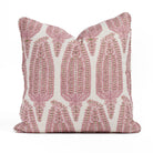 Georgia Orchid Pink 20x20 pillow, featuring a blush pink, leafy green, and off-white Mughal paisley-style pattern from Tonic Living.