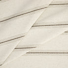 Tonic Living Gibson Stripe Birch performance upholstery fabric featuring wide-set beige and brown stripes with fine linear details.