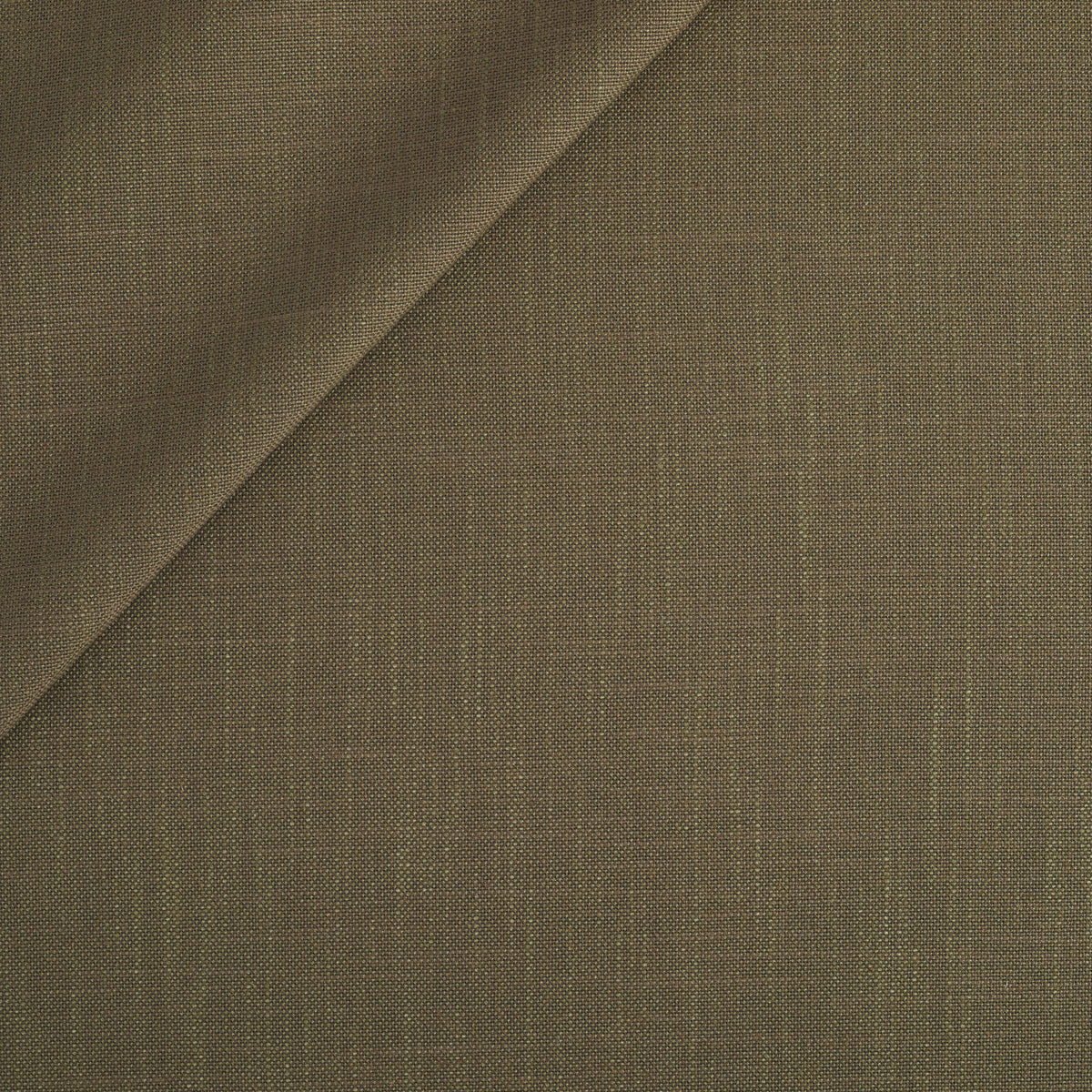 Tonic Living Hampton Fabric in Moss, an earthy green high-performance upholstery fabric with the look of Belgian linen.