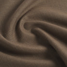 Tonic Living Hampton Walnut performance upholstery fabric featuring a linen-inspired texture and rich dark brown colour.