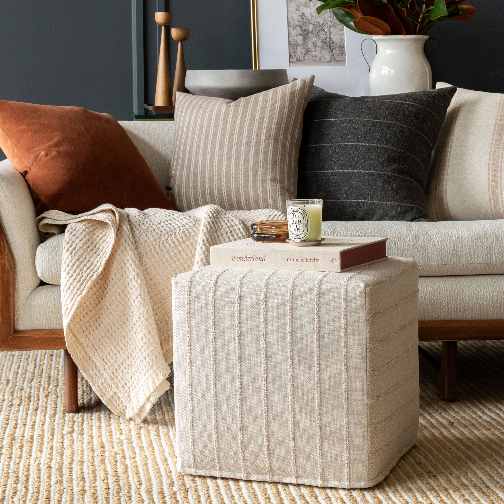 Ottoman throw deals