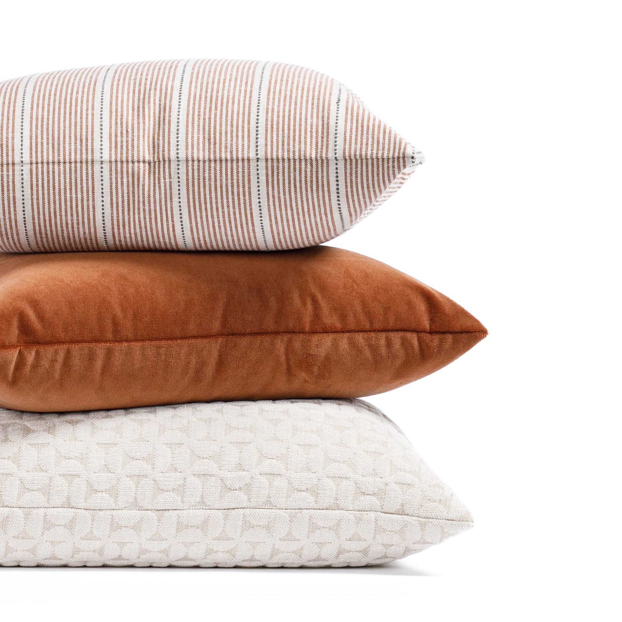 Harper Stripe 20x20 Pillow Burnt Sienna Cover Only