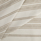 Tonic Living Hopper Stripe Toffee upholstery fabric featuring a layered horizontal stripe in light oatmeal and brown.