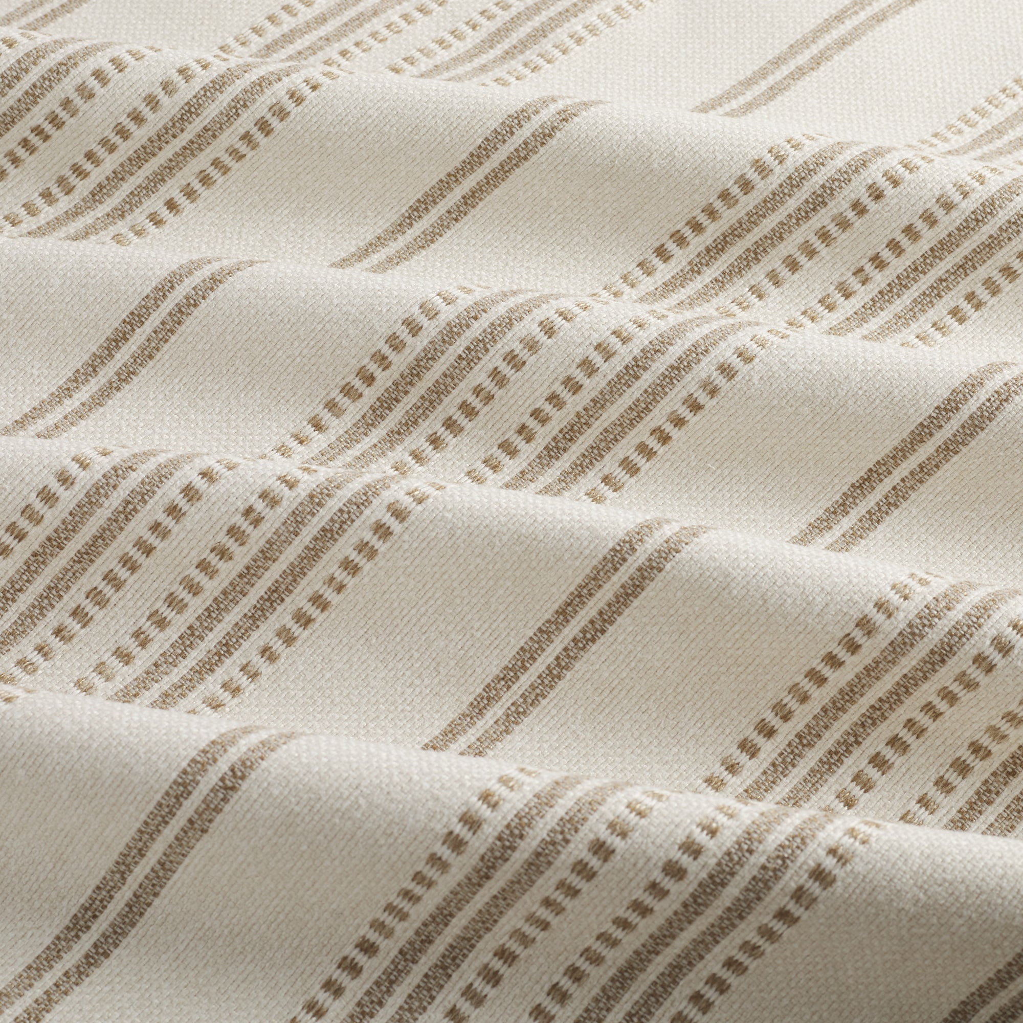 Hopper Stripe Fabric, Toffee – Tonic Living