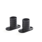 Tonic Living Black café rod inside mount brackets, pair.