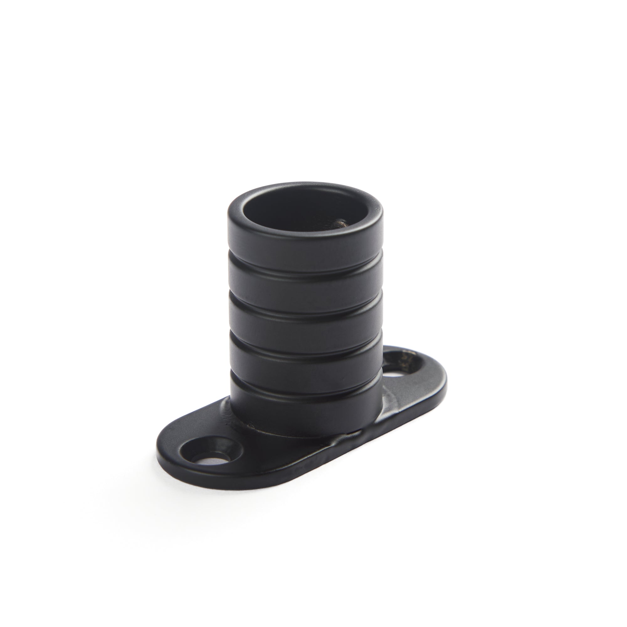 Single Black Tonic Living inside mount bracket for café curtain rod.