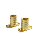Tonic Living Gold café rod inside mount brackets, pair.