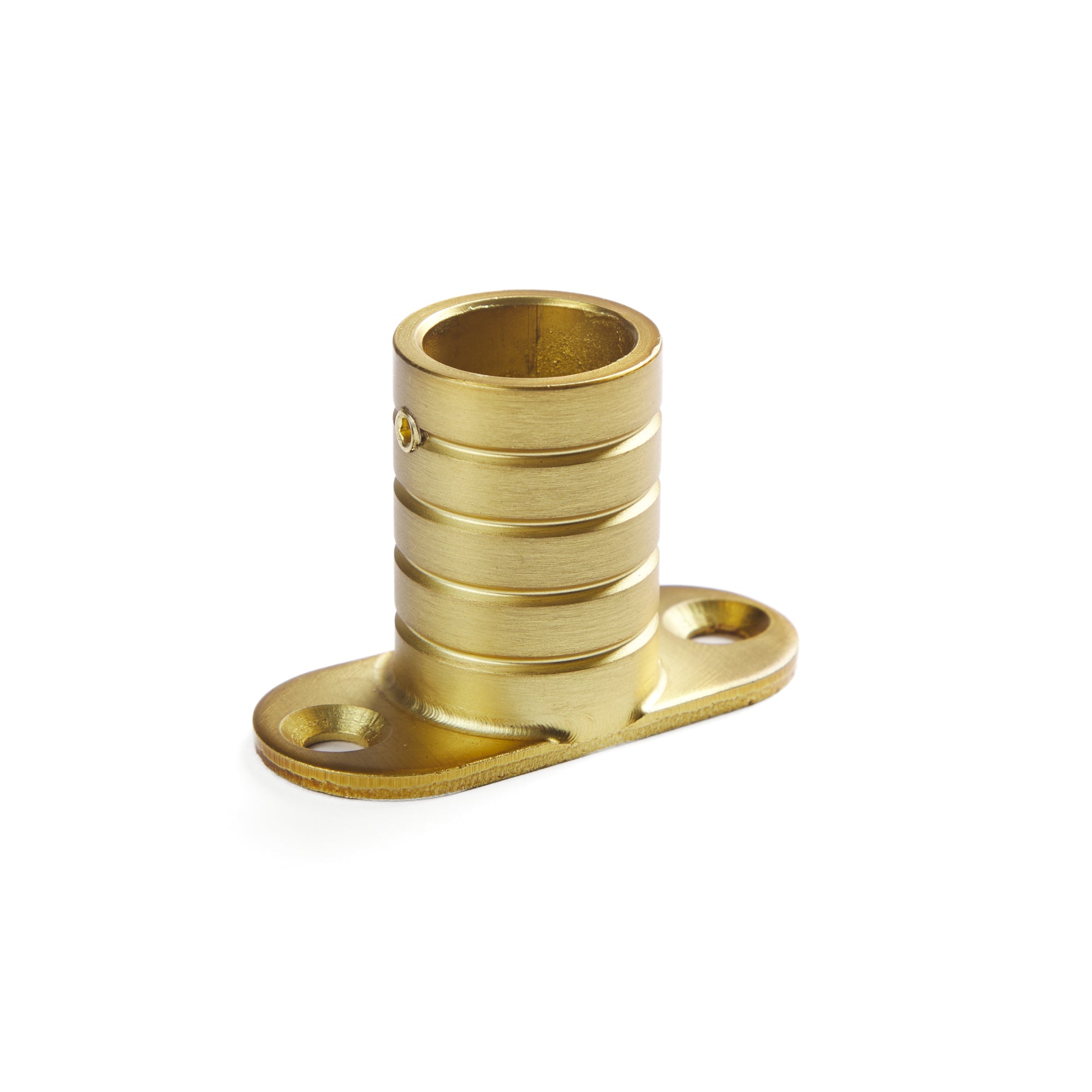 Single Gold Tonic Living inside mount bracket for café curtain rod.