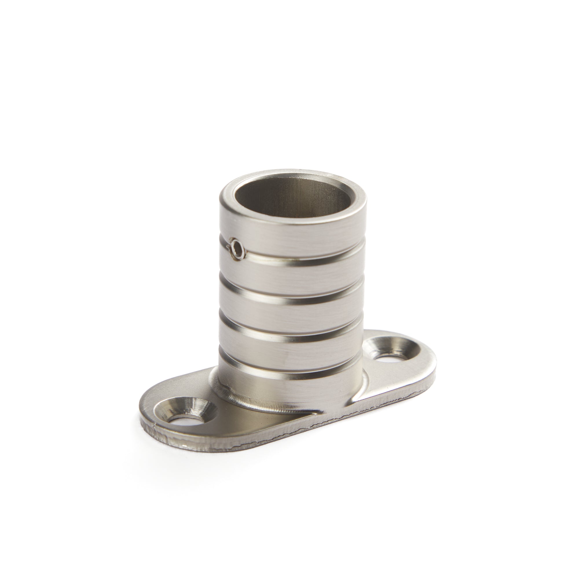Single Pewter Tonic Living inside mount bracket for café curtain rod.