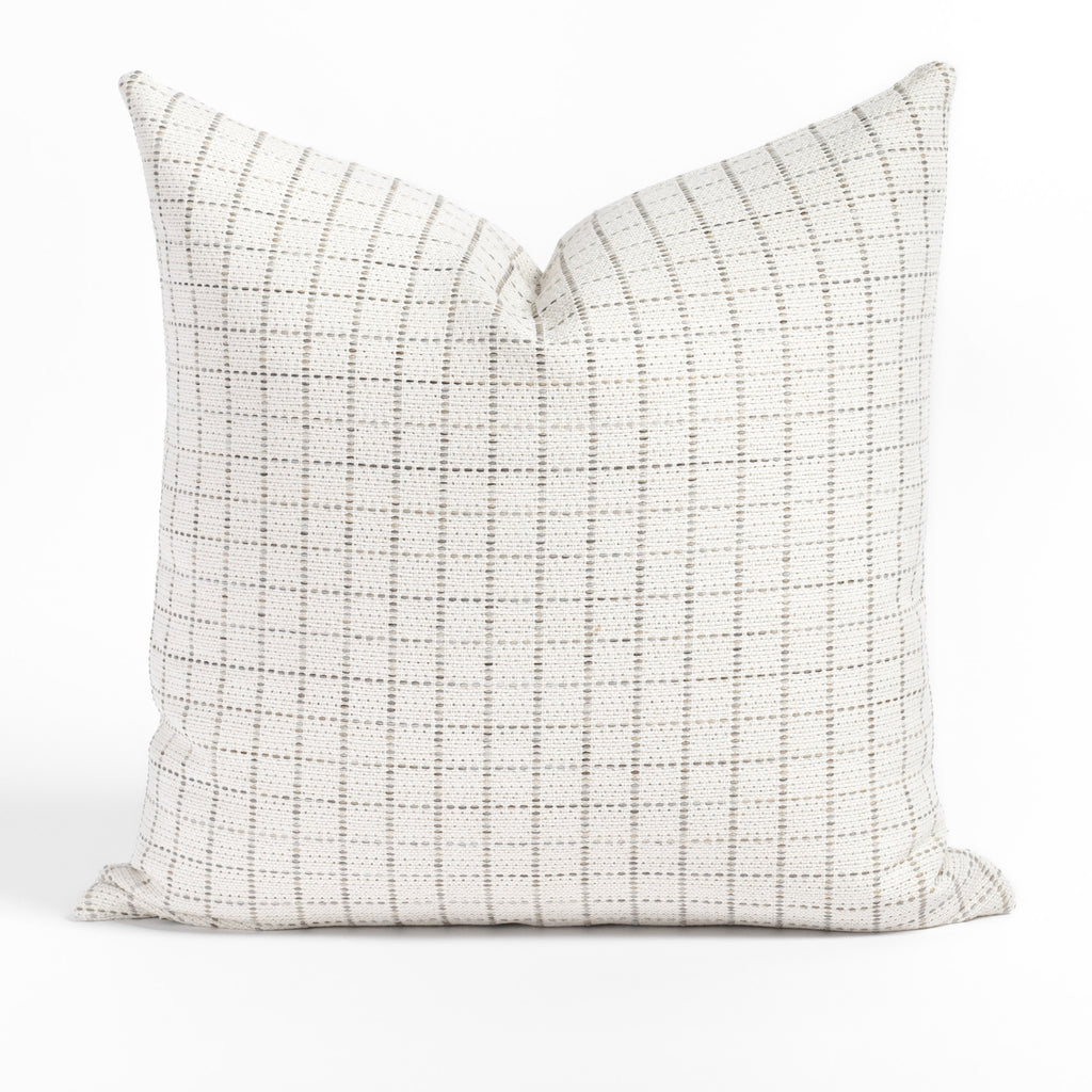 Keely Check 20x20 Pillow, Birch