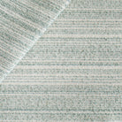 Kos Stripe Jade Fabric, a loopy boucle blue green and cream stripe upholstery fabric from Tonic Living