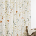 Tonic Living Laurel Meadow linen-blend drapery fabric in a soft watercolour floral vine print.