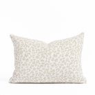 Lucia 14x20 Pillow Sand, a white, cream and taupe specked cheetah patterned indoor outdoor lumbar pillow from Tonic Living