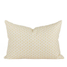 Lyra 14x20 Lumbar Pillow, Butter Yellow by Tonic Living — white and yellow floral block print pillow in a soft linen blend.