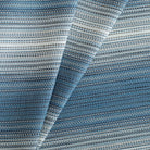 Mateo stripe InsideOut fabric Indigo, a blue and white stripe outdoor performance upholstery fabric from Tonic Living