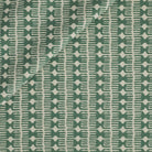 Tonic Living Meadow Fabric in Emerald featuring a spruce green and soft white organic block print.