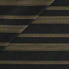 Tonic Living Odessa InsideOut Fabric in Carbon, a black and tan indoor/outdoor upholstery fabric with bold vertical stripes.