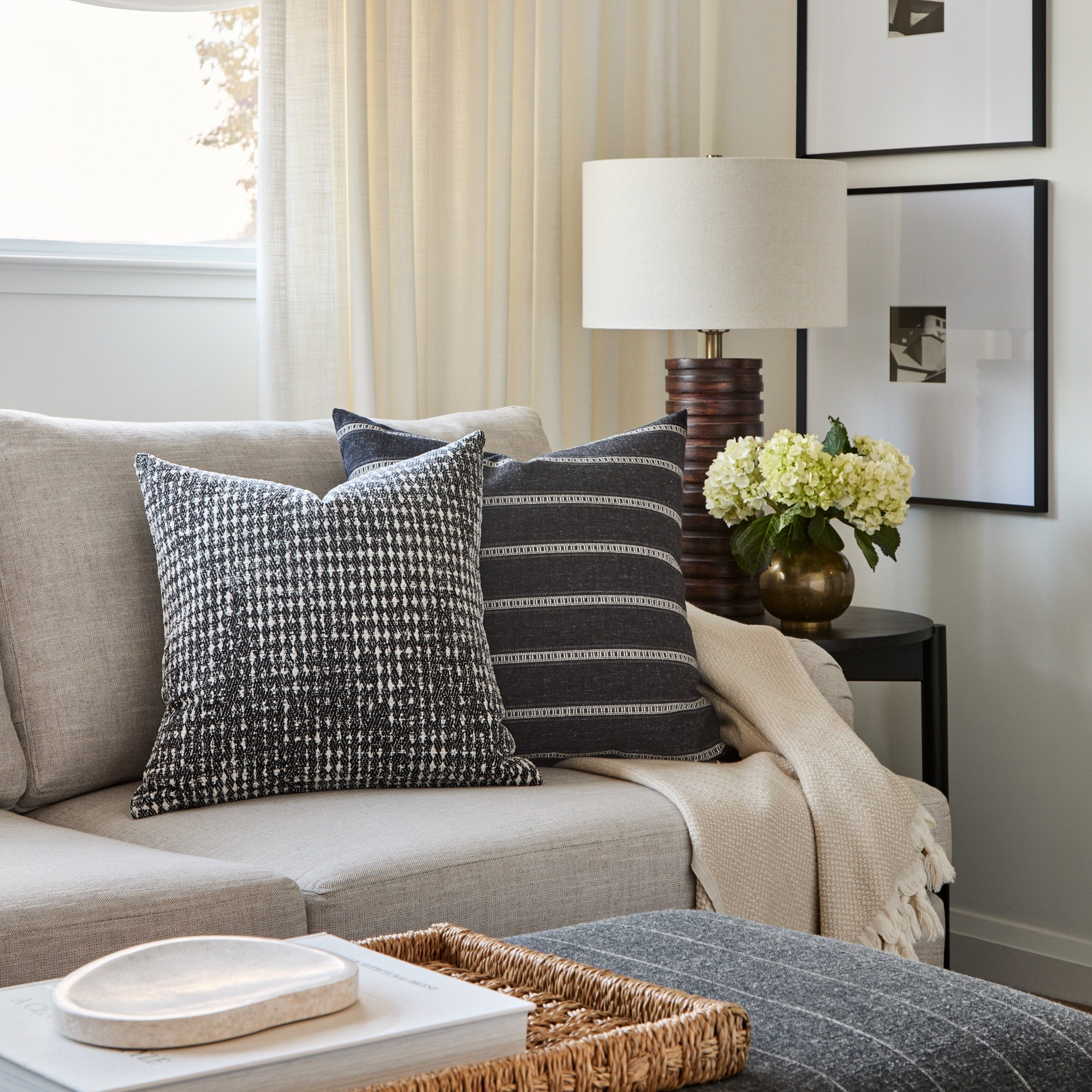 Otto 20x20 Pillow, Domino – Tonic Living