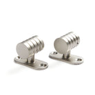 Tonic Living Pewter café rod outside mount brackets, pair.
