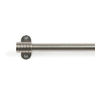 Tonic Living Pewter 6-foot café curtain rod with outside mount bracket.