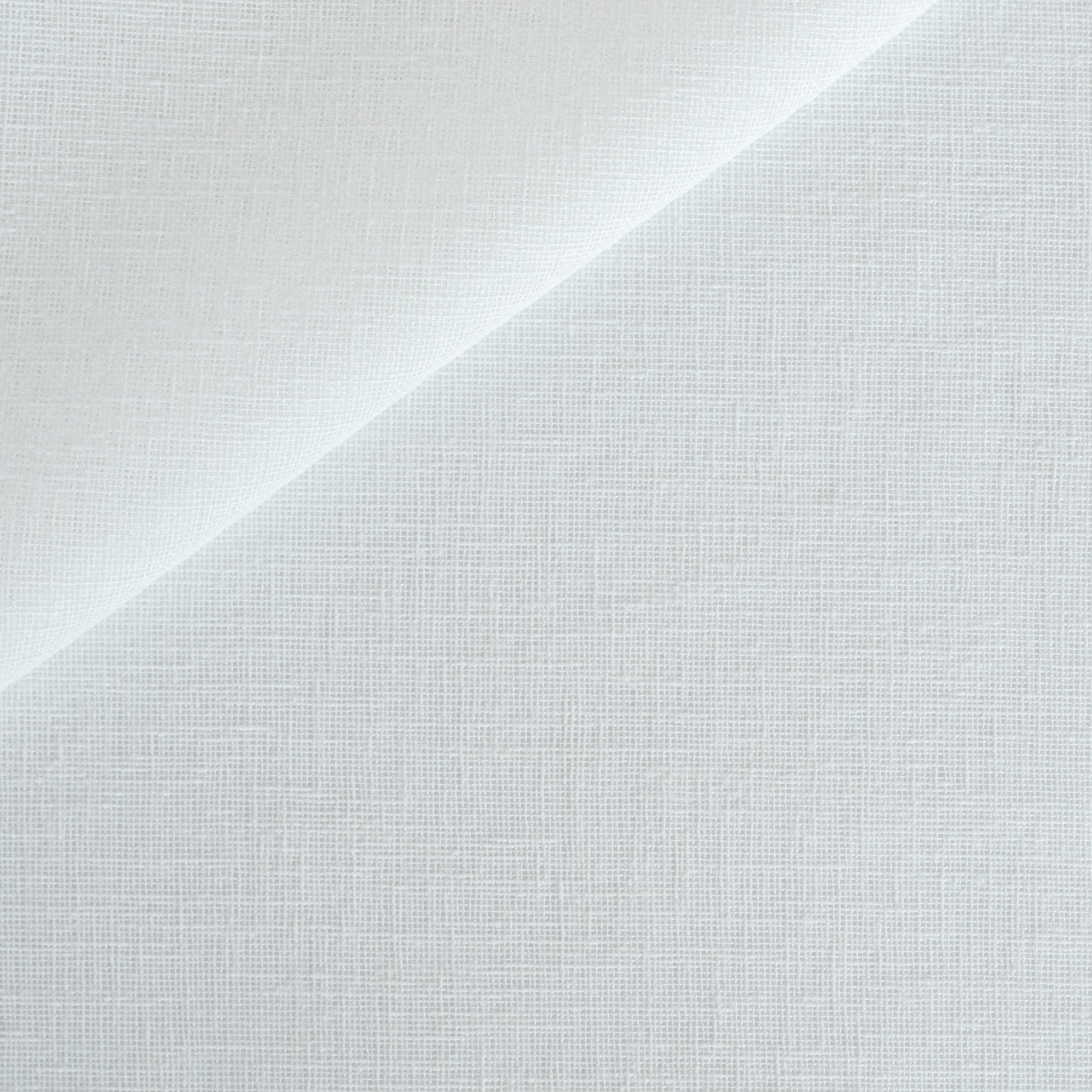 a soft white sheer drapery fabric : close up view 2