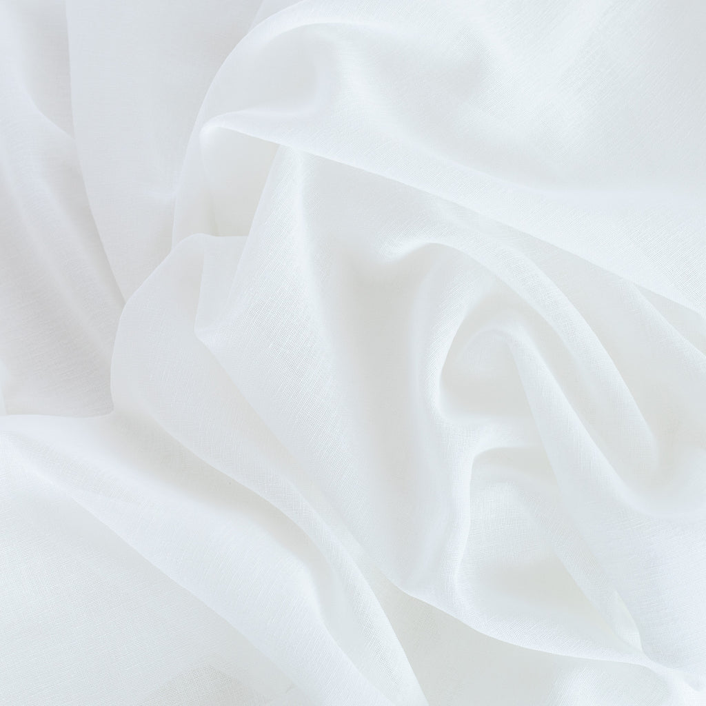 sheer soft white curtain fabric from Tonic Living
