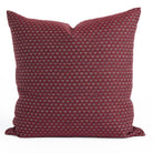 Pembrook 20x20 burgundy red throw pillow with geometric diamond pattern, Tonic Living indoor pillow.