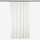Tonic Living Positano Linen Shower Curtain in Oyster, a warm white and creamy ivory 100% linen shower curtain.