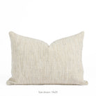 Tonic Living Studio Collection Ramsey Pillow in Parchment, a 14x20 cream textured lumbar pillow.