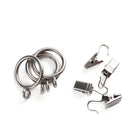 Tonic Living Pewter café rod rings with removable curtain clips.