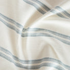 Riviera InsideOut Mist, a white and chambray blue indoor outdoor fabric from Tonic Living